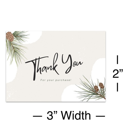 Thank You Card Inserts - Personalized Thank You Cards - Picture 2 of 2